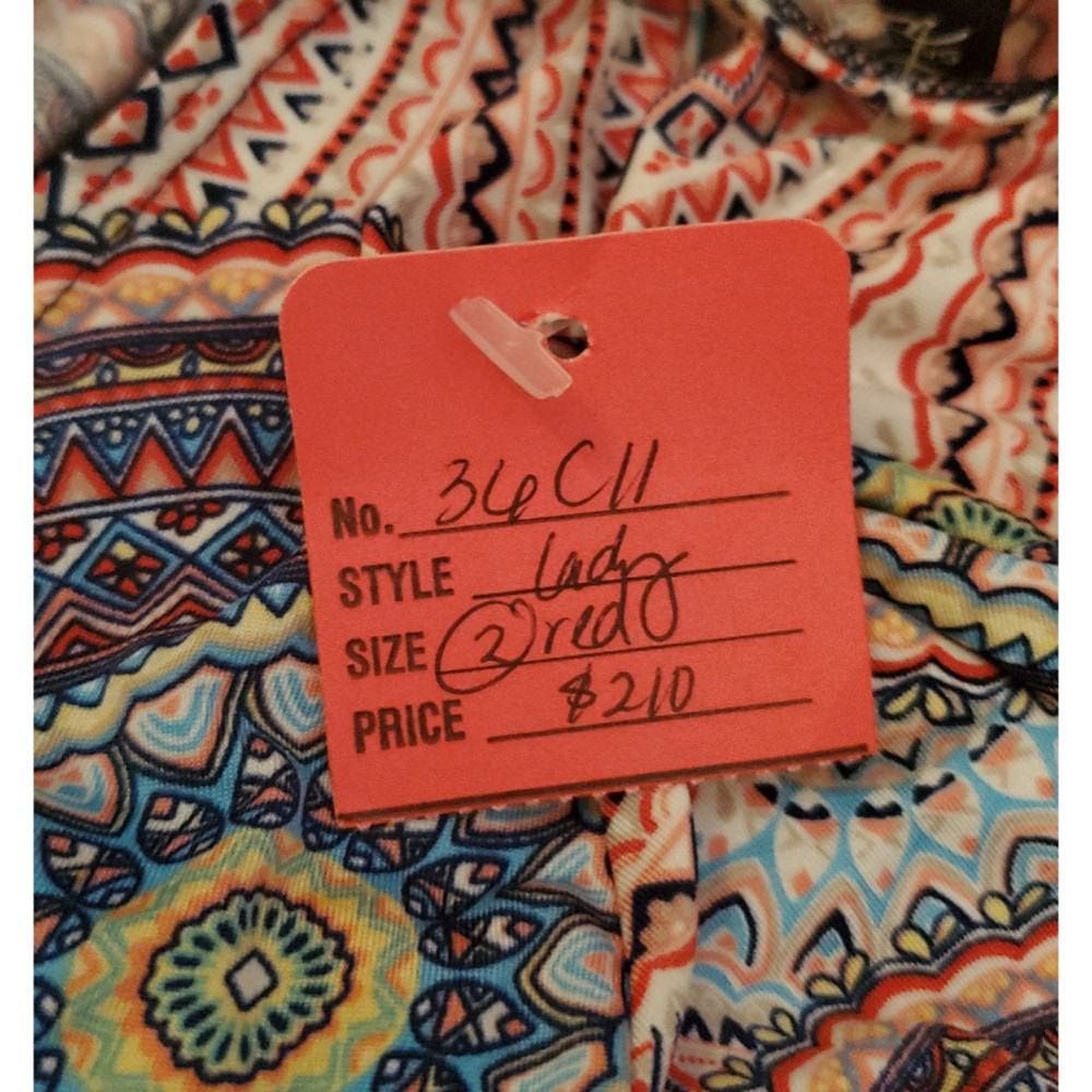NWT Sassia Pink Blue Dress Size 2 - Picture 8 of 8